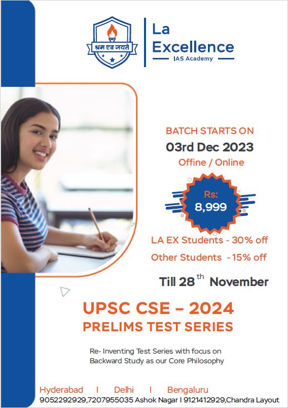 UPSC CSE PRELIMS TEST SERIES SCHEDULE Starting on : 3rd Dec 2023 Timings : GS: 9:30AM to 11:30AM CSAT: 2:30PM to 4:30PM Mode: Offline/Online *Fee: 8999/-* Register link: forms.gle/vrTurqWqAVKXRX…