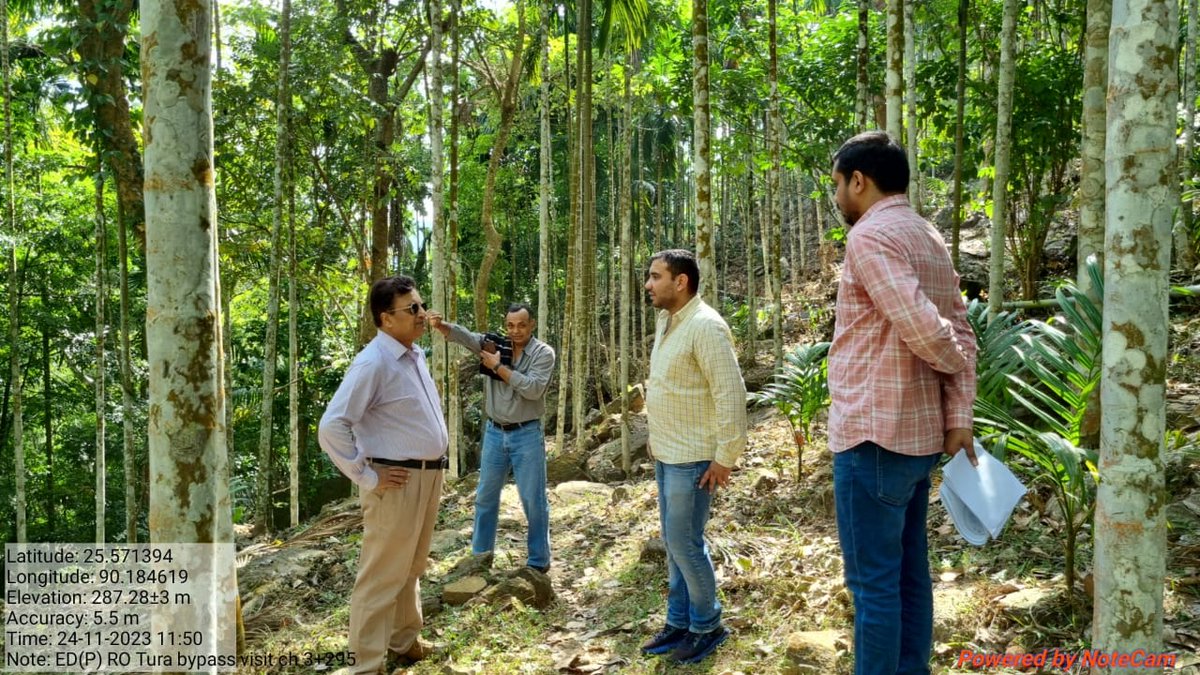 NhidclRo's tweet photo. Site Visit of ED (P), RO-Shillong along with GM(P), PMU-Tura and representatives of DPR Consultant regarding alignment of Tura-Bypass. #BuildingInfrastructure #BuildingTheNation #Meghalaya
@nhidcl https://t.co/FbAofEeeGT