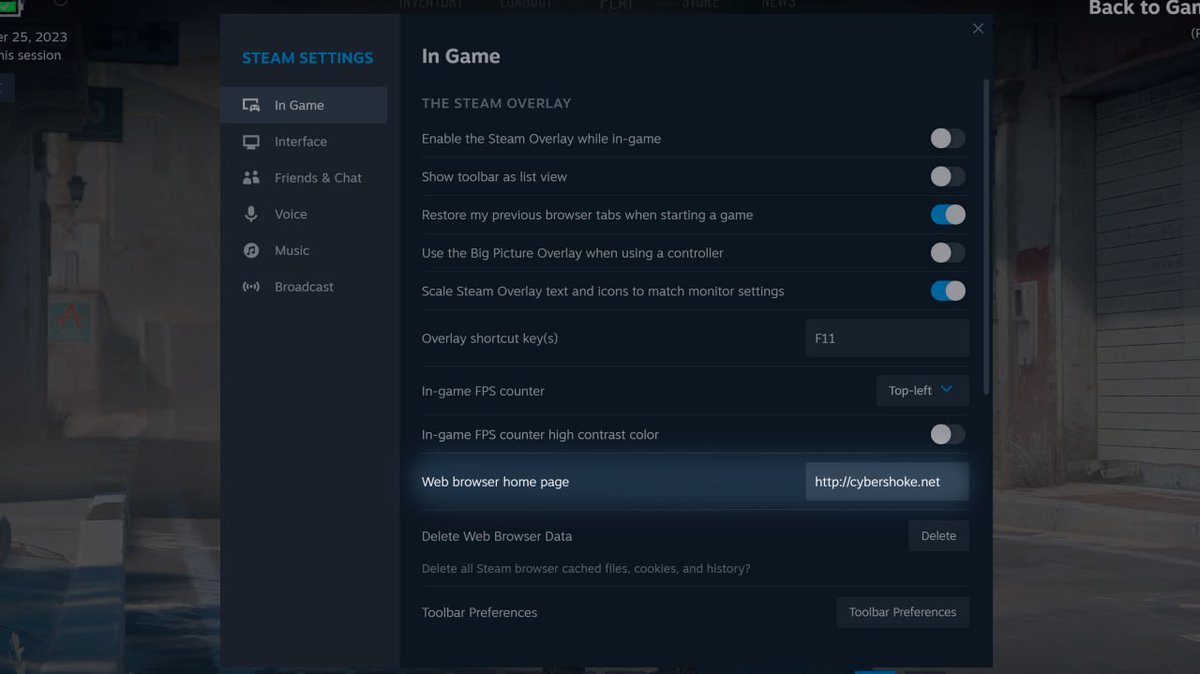 Latest Steam Client Update Improves Steam Overlay for CS2 and