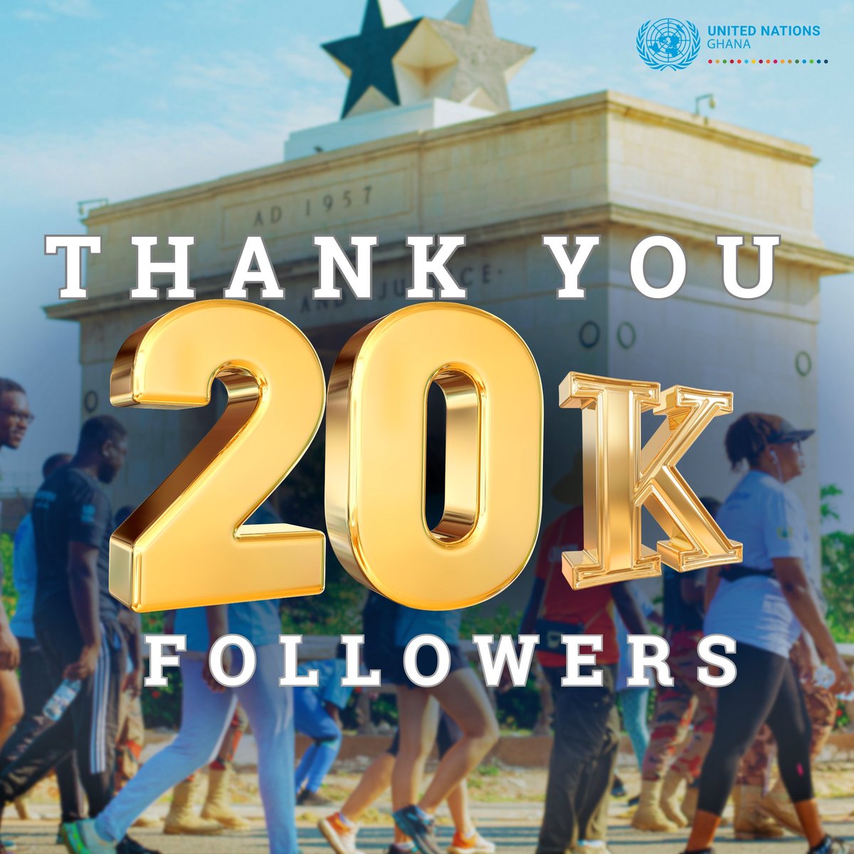 📢Thank you for being part of the #UNinGhana🇺🇳🇬🇭 online community.👏 📢Keep sharing, commenting, and liking to help us reach 20k more.