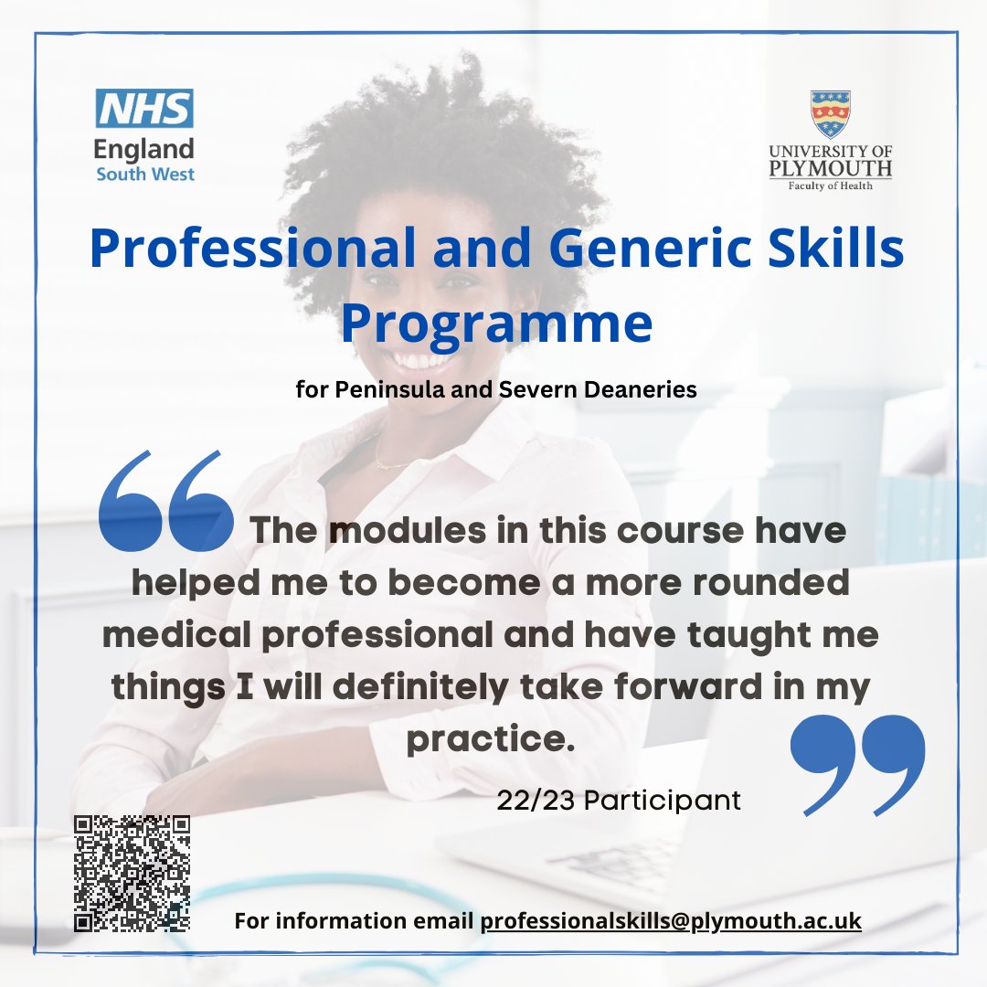 The Professional and Generic Skills programme offers a suite of learning to support your journey to becoming a leader in the #NHS #consultants #gp #radiologist #oncologist #Dentist #cardiologist #psychiatrist