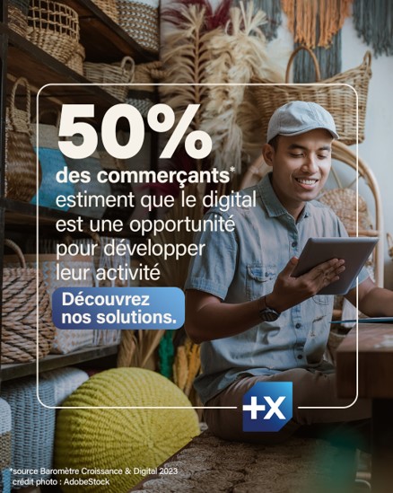 Selon le Baromètre Croissance & Digital 2023 de l'Acsel, 50% des commerçants estiment que le digital est une opportunité pour développer leur activité 🚀 Découvrez nos solutions innovantes et adaptées à vos besoins 👉 fcld.ly/5rxnw7z #LaReussiteEstEnVous #PUB