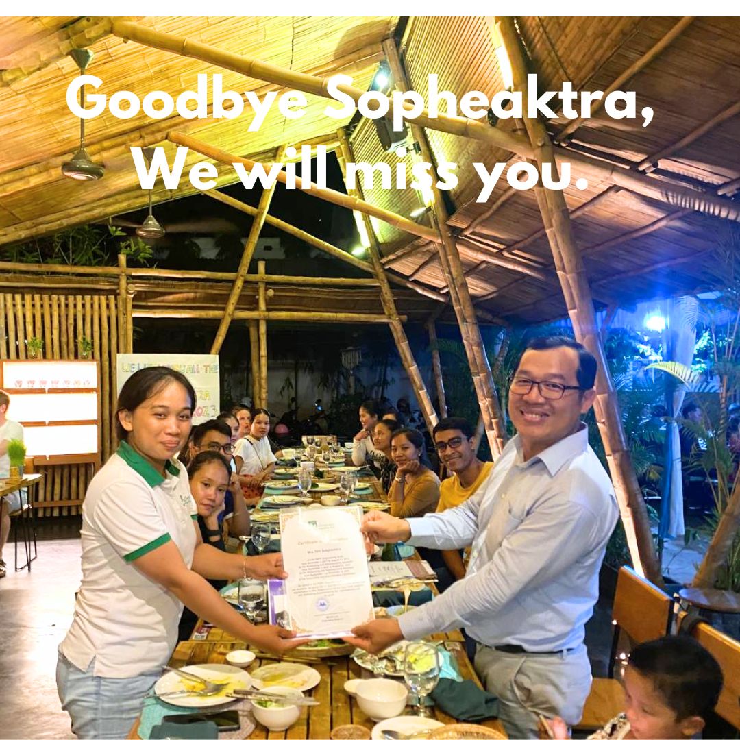 Sokpheaktra Thy, our Senior Accountant, is starting a new #chapter in her career! 
We bid farewell to our esteemed colleague, Sokpheaktra, who has been an integral part of the PEPY family for six incredible years. 
We wish you all the best for your new journey of your #career.