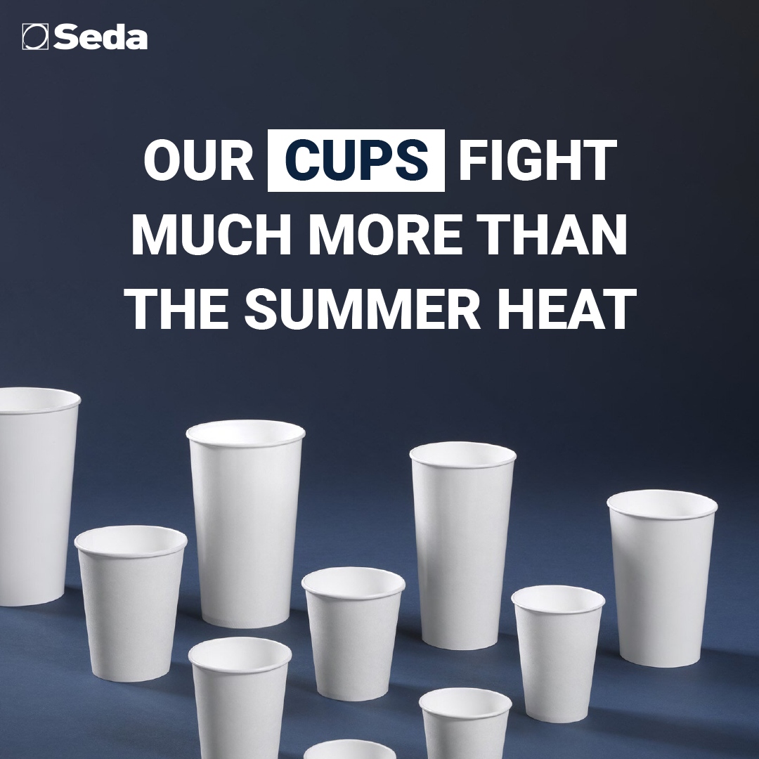Our single-use #paper cups protect cold drinks and the planet! Explore more at 👉 sedagroup.com/food-service/h…