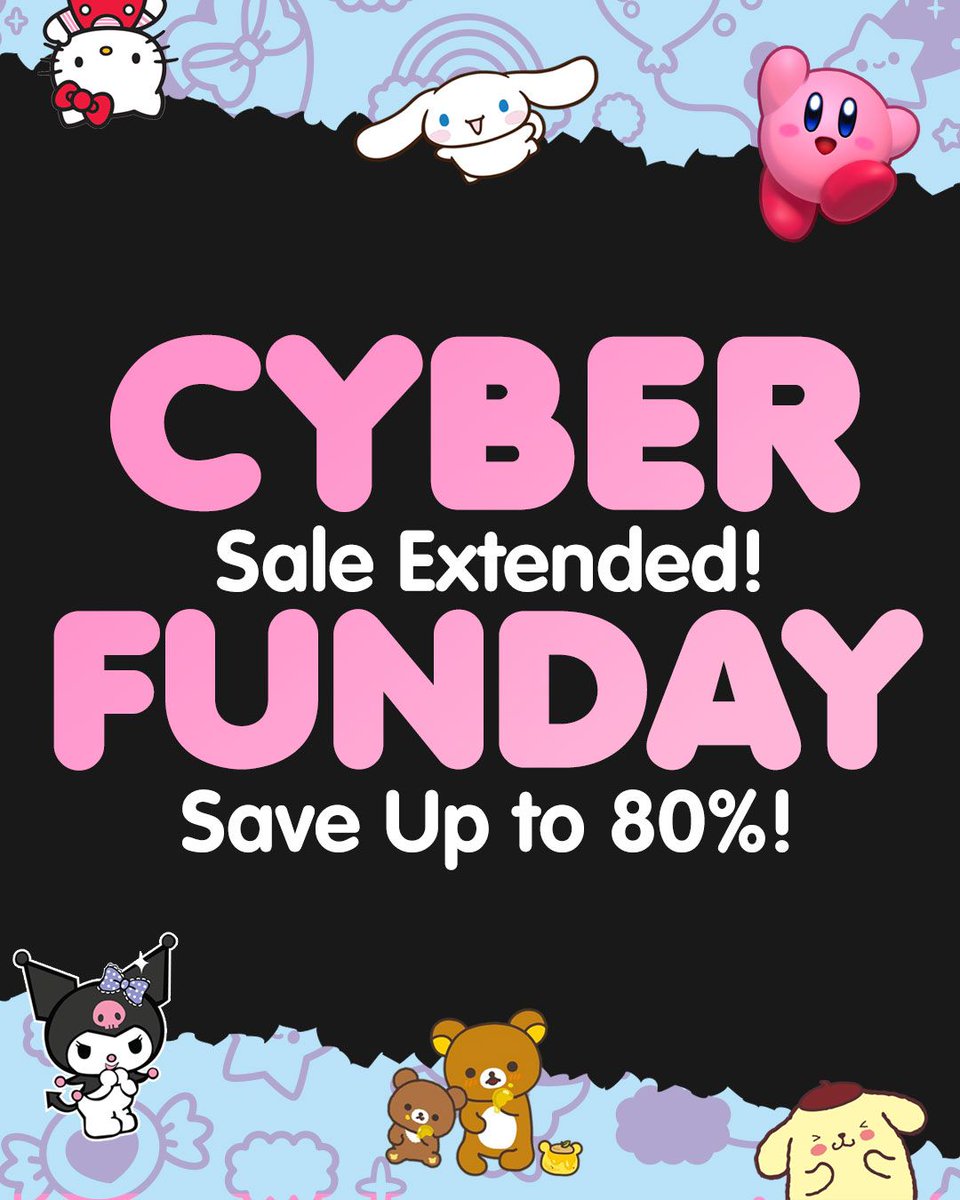 BlippoCom's tweet image. 💥 Sale Extended 1 MORE DAY! 💥 Our biggest ever CYBER FUNDAY SALE crashed our site! 🛍🛒 We extended the sale 1 more day! 💦 Save up to 80% &amp;amp; Get a FREE BLIPPO BOTTLE with your order! 😍

#blippo #cyberfunday #cyberfundaysale #shopandsave #freebottle #kawaiisale #cutestsaleever