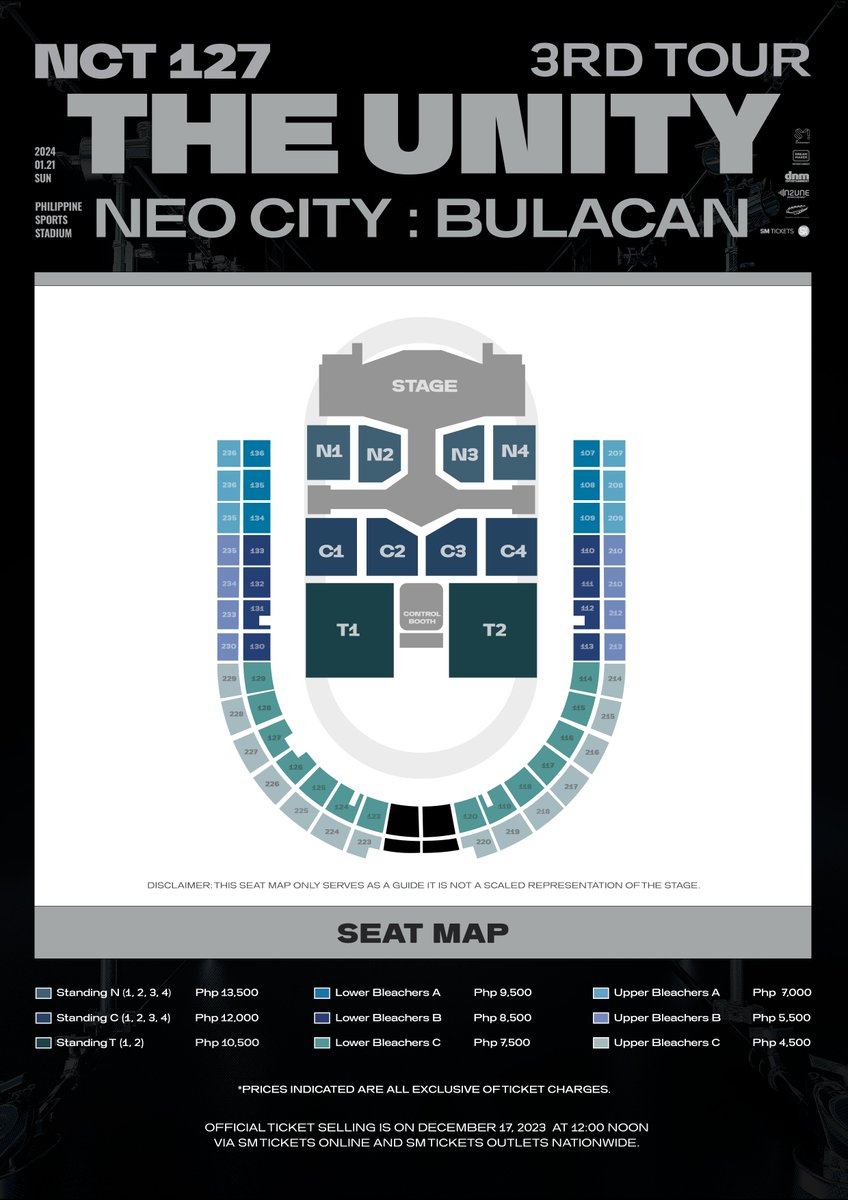 Get ready because the biggest hits on this stage are coming over! NCT 127 3RD TOUR 'NEO CITY : BULACAN - THE UNITY' OFFICIAL TICKET-SELLING DAY: ⏰2023.12.17 | 12NN 🗓️2024.01.21 | 6:30 PM 📍Philippine Sports Stadium 🎫SM Tickets #NCT127 #NEOCITY #NEOCITY_THE_UNITY…