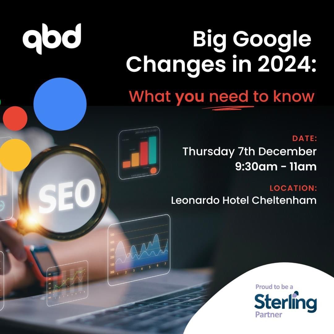 QBD - Digital Marketing Agency (@quickbydesign) on Twitter photo 🫵It's time to embrace the future of Google🫵
Google SGE is going to change the way we use search, and you need to be prepared.
Join us on the 7th of December for an exclusive event with <a href="/SterlingNetwrks/">Sterling Networks</a>
sterlingnetworks.co.uk/qbdevent
#googlesge #cheltenhambusiness #networkingevent 🫵It's time to embrace the future of Google🫵
Google SGE is going to change the way we use search, and you need to be prepared.
Join us on the 7th of December for an exclusive event with <a href="/SterlingNetwrks/">Sterling Networks</a>
sterlingnetworks.co.uk/qbdevent
#googlesge #cheltenhambusiness #networkingevent