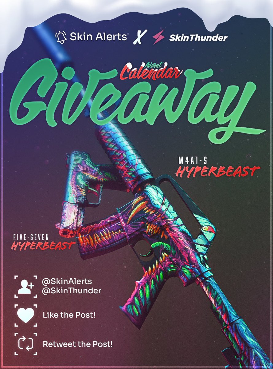 The first giveaway of the Skin Alerts advent calendar is in collaboration with <a href="/SkinThunder/">SkinThunder</a> and it will end this Sunday at 12 am CET! Good luck to all🎄
