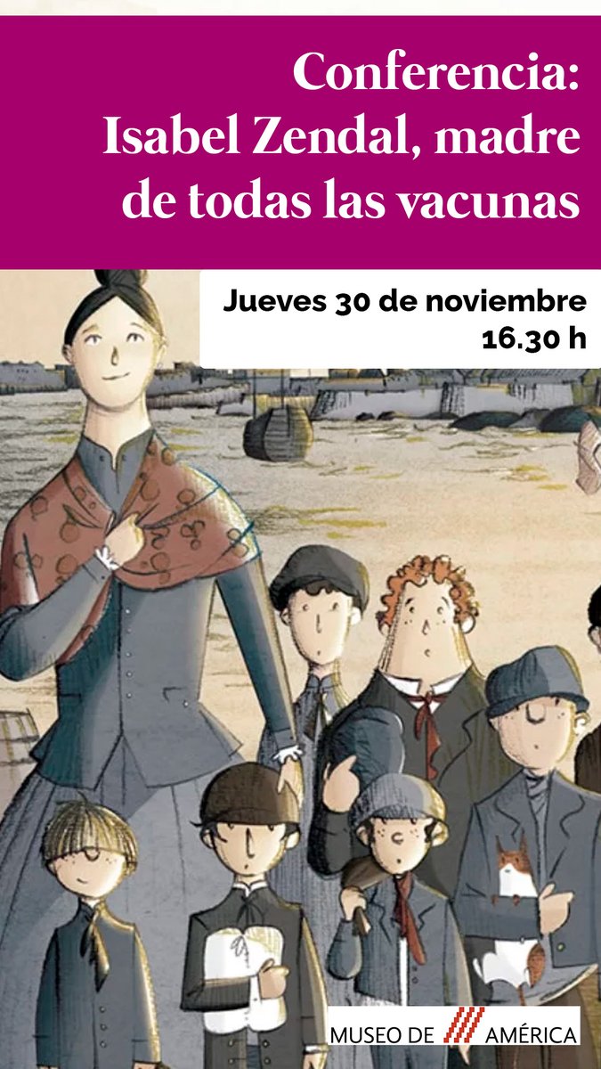 📅 Mañana tendremos una conferencia dentro de nuestro ciclo "América tiene nombre de mujer", Antonio Alfredo López Mariño nos hablará de Isabel Zendal. 

16.30 en la Sala de la Reina del Museo de América.

¡Os esperamos! 🤗🤗

La ilustración corresponde al libro de <a href="/EPRilustra/">el primo Ramón</a>