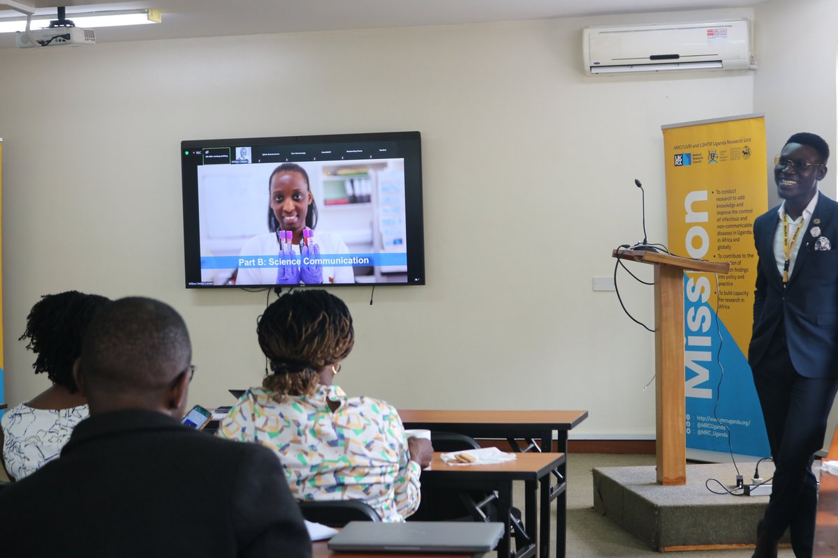 Training in science communication and media skills for scientists helps them interact effectively with the media, write popular science articles, give compelling talks about their research, and engage wider audiences online among others. #HIVFreeUg2030| #ScienceTalks|@MRC_Uganda
