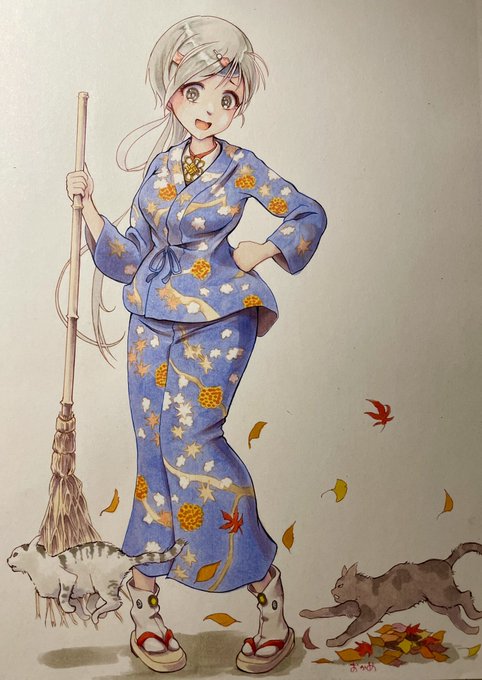「autumn leaves kimono」 illustration images(Latest)