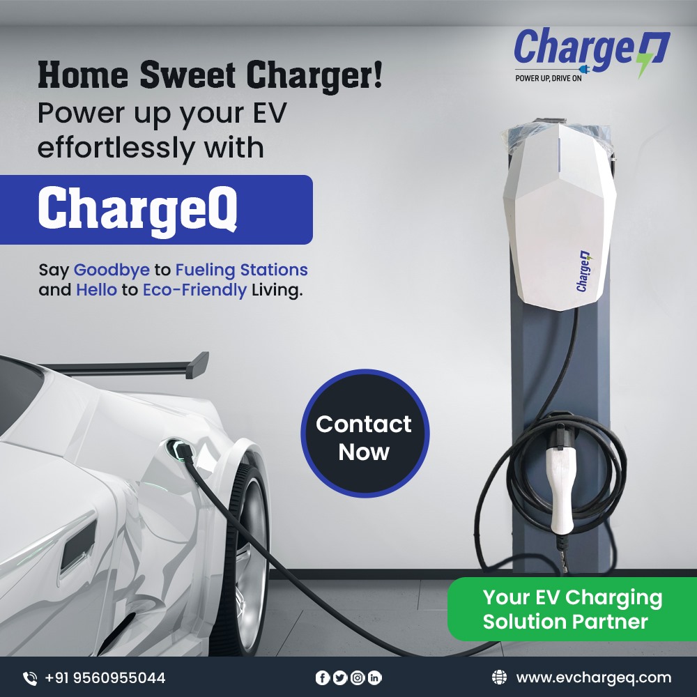 #ChargeQ: Empowering your journey with smart, efficient, and sustainable EV charging solutions. 
Drive into the future with us!  
.
#evcharger #evcharging #ev #electricvehicle #emobility #charginginfrastructure #chargingstation #homecharger #homecharging