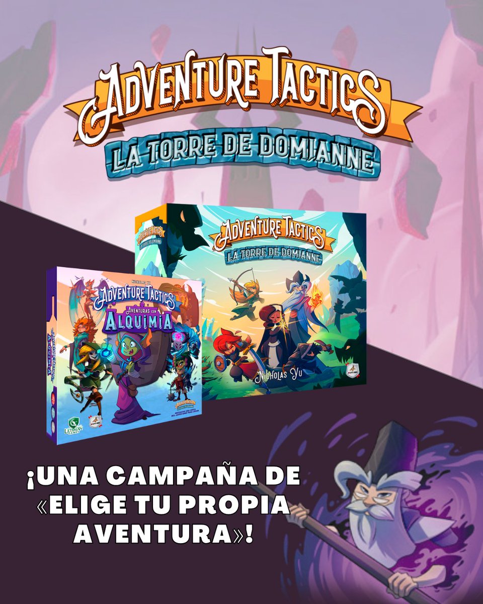 El próximo 5 de diciembre llegará a tiendas Adventure Tactics. Un juego con un contenido y expansión enorme para quienes buscan aventuras, mazmorras, batallas y toma de decisiones. malditogames.com/juegos/adventu… #malditogames #adventuretactics #dungeons #boardgames