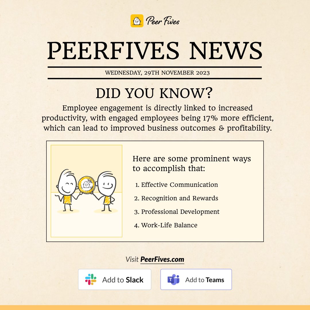 PeerFives's tweet photo. Unleash the power of collaboration—the secret sauce for turbocharging your team! Teams that collaborate hit goals at warp speed. Fast-track your journey with PeerFives—your compass to unparalleled teamwork and recognition!

Visit Now: https://t.co/WYwwMm0CWv
#Peerfivesnews #news https://t.co/hDFU6aPhHe