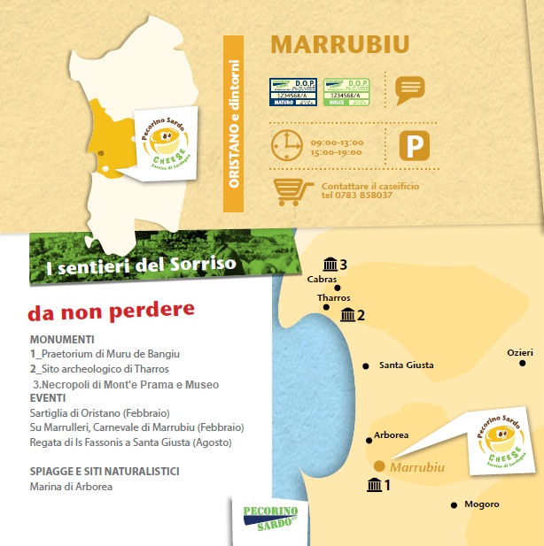 Il viaggio alla scoperta dei produttori del PECORINO SARDO DOP oggi fa tappa a Marrubiu dove troviamo la Sepi Formaggi, azienda che produce il Pecorino Sardo Dolce e Maturo e che è anche il punto di partenza ideale per scoprire monumenti e bellezze della Sardegna Occidentale.