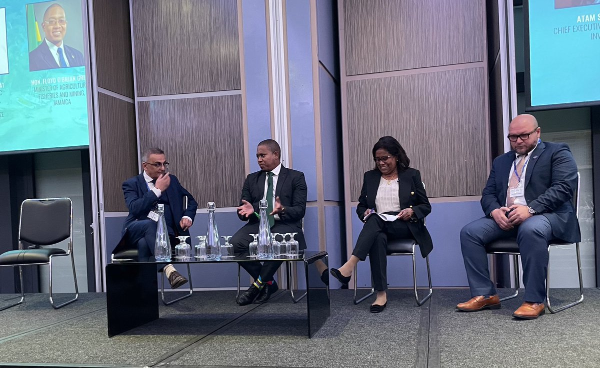 Great day with 🇯🇲Minister <a href="/floydgreenja/">Floyd Green</a> &amp; fellow Caribbean Ministers <a href="/MP_ScoonGP/">Paula Gopee-Scoon</a> 🇹🇹 <a href="/michel_chebat/">Michel Chebat</a> Belize 🇧🇿 &amp; private sector to explore opportunities for 🇬🇧 exports &amp; investment , working with <a href="/UKEF/">UK Export Finance</a> <a href="/biztradegovuk/">Department for Business and Trade</a> <a href="/UKinCaribbean/">UKinCaribbean 🇬🇧</a>