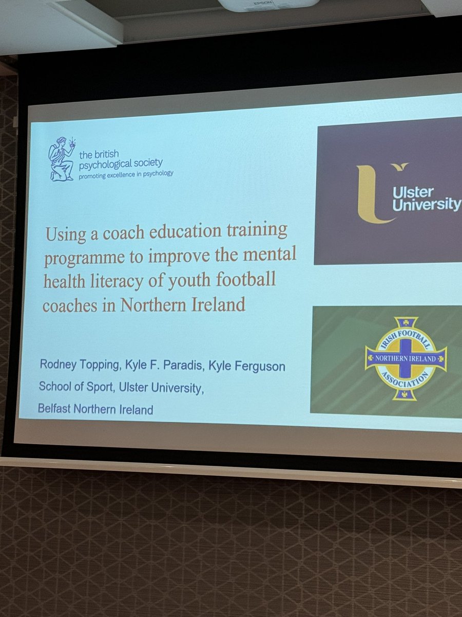 KyleParadis's tweet image. Great to present on behalf of @ToppingRodney @KyleAFerguson @UlsterSchSport @IrishFA at @BPS_DSEP 2023 conference in Edinburgh
