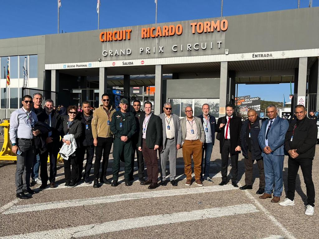 CTPublicSpaces's tweet photo. In the framework of the @CTPublicSpaces project and its collaboration with the @UN_OCT in Madrid, a high-level security officials Tunisian Delegation, responsible for countering terrorism, visited the Cheste World Motorcycle Grand Prix @guardiacivil @FIIAPP @EU_FPI @UAR_GAR_CAE https://t.co/J9vTaRRh96