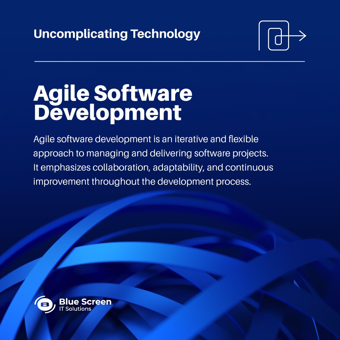 BluescreenPT's tweet image. Ever wondered how we make magic happen in our projects at Blue Screen? ✨ The secret sauce is #AgileSoftwareDevelopment! We've fully embraced the Agile mindset, breaking down complex projects into agile sprints that deliver tangible results at each step.