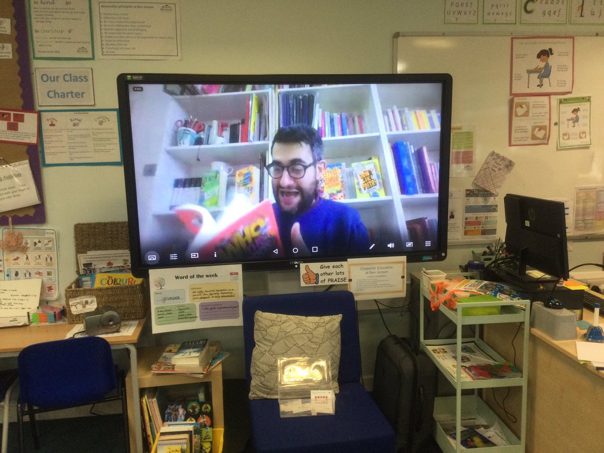 Ben Jonson Year 4 (@bj_year4) on Twitter photo Year 4s have enjoyed their workshop with <a href="/joshuaseigal/">Joshua Seigal - 'YAPPING AWAY' out now!</a> organised by <a href="/readingagency/">The Reading Agency</a> They loved writing their poems and meeting your cat😀. Year 4s have enjoyed their workshop with <a href="/joshuaseigal/">Joshua Seigal - 'YAPPING AWAY' out now!</a> organised by <a href="/readingagency/">The Reading Agency</a> They loved writing their poems and meeting your cat😀.