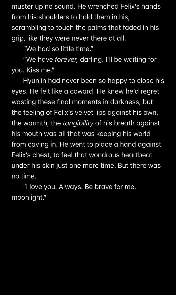 sprlsofourmusic's tweet photo. // WIP WEDNESDAY // 

Hyvnlx angst, soulmates in the wrong life time, depressing as shit (you’re welcome) 

Idk if I’ll ever finish this or not, but I bawled my eyes out writing this part and wanted to share ❤️ https://t.co/NeixT9WH7O