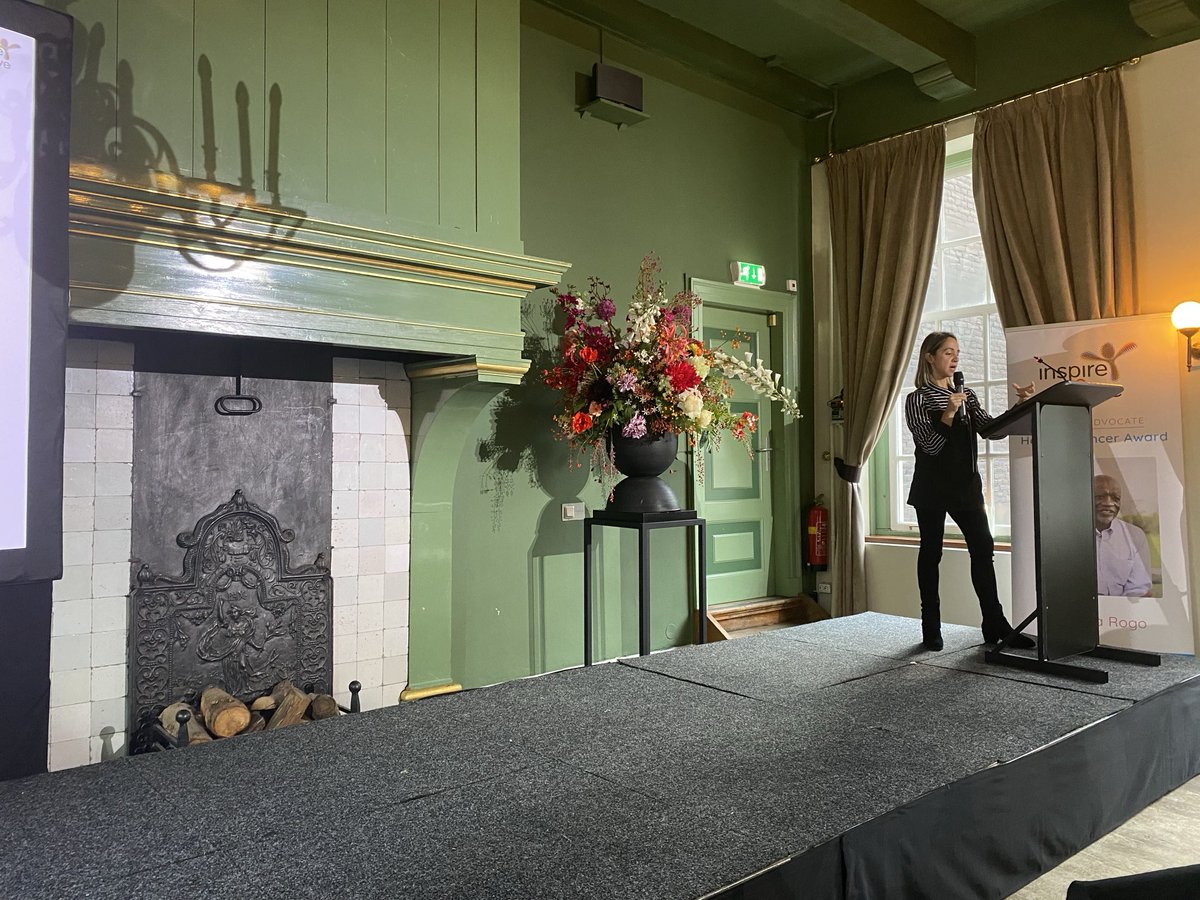 Maria Lourdes from ⁦<a href="/inspire2live/">Inspire2Live</a>⁩ with her presentation on healthy food. Important for cancer patients. Make a good but not extreme diet. Food consumption for a cancer patient should not be stressful. #inspire2live