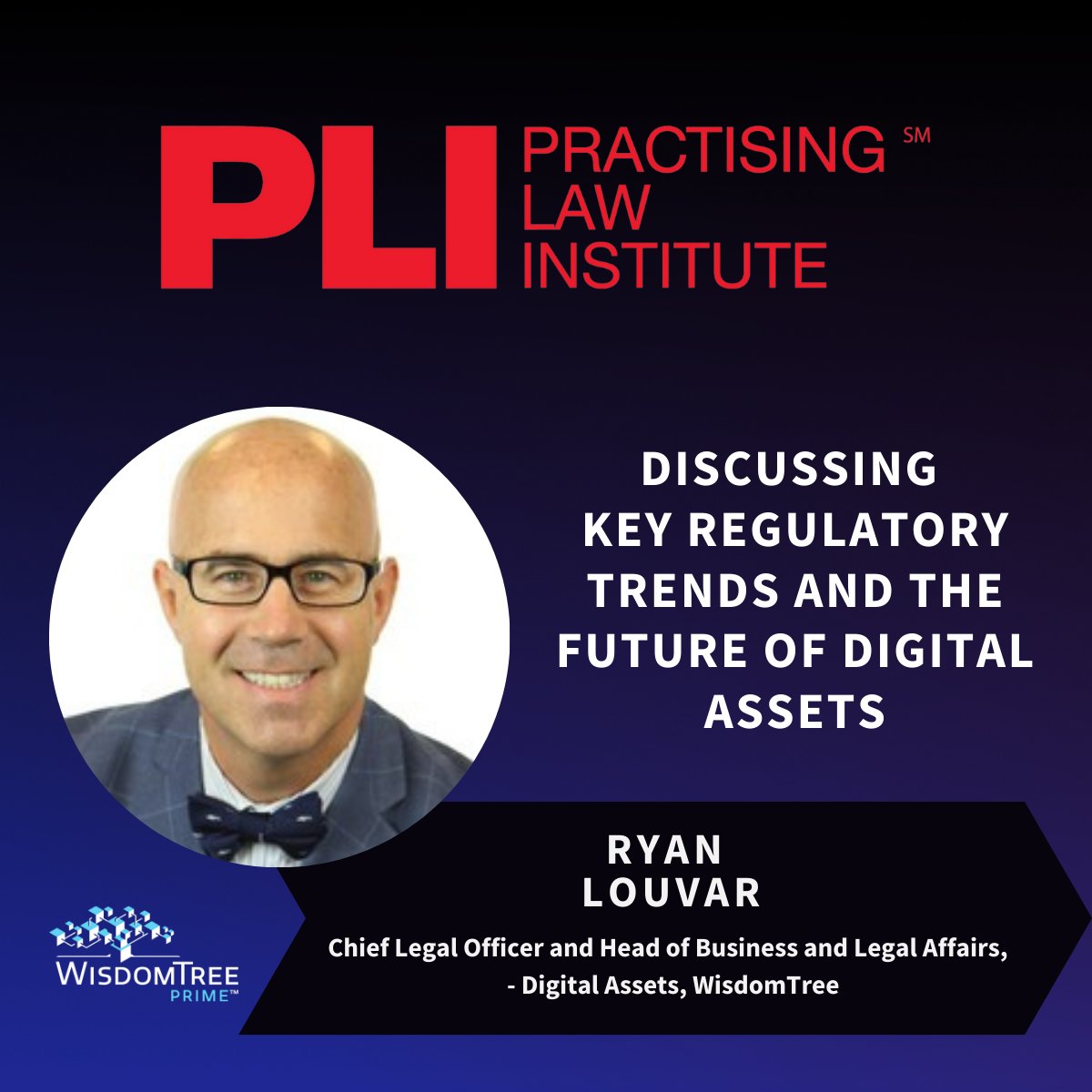 🚨 Save the date! Ryan Louvar will be speaking on a panel at @practlawinst's Fintech 2023 event to explore the future of fintech and digital assets.

📆 December 5
🕘 9AM EST
📍 In-person + Virtual

Ideal for legal and financial professionals. Register: pli.edu/programs/F/fin…