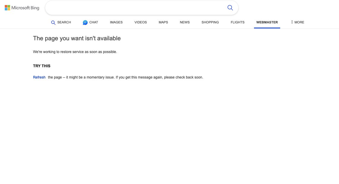 DurgaSN1's tweet image. Anyone facing this error? #bing #bingmastertool #webmastertool
