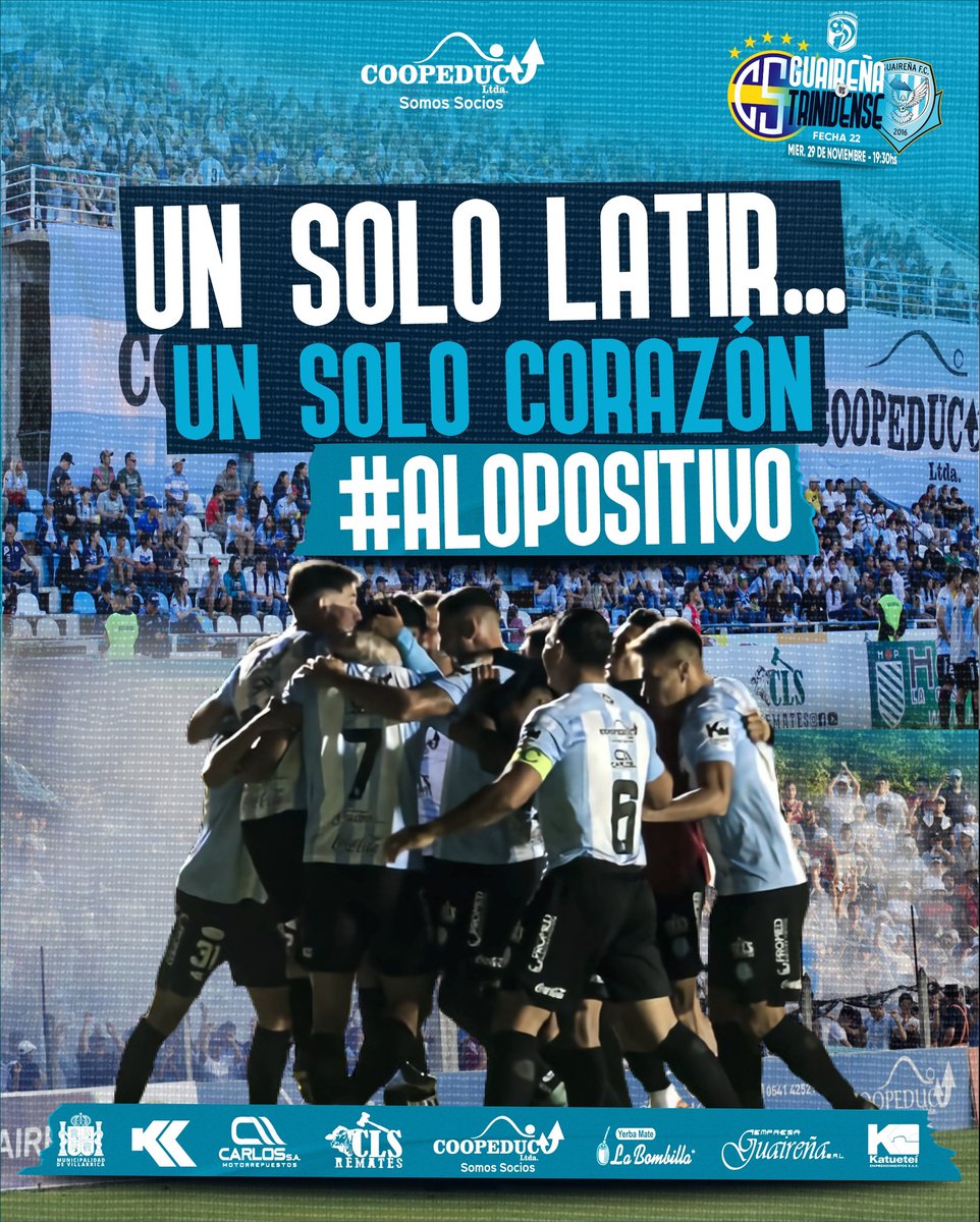 ¡𝗨𝗻 𝘀𝗼𝗹𝗼 𝗹𝗮𝘁𝗶𝗿, 𝘂𝗻 𝘀𝗼𝗹𝗼 𝗰𝗼𝗿𝗮𝘇𝗼𝗻 𝗱𝗲 𝘁𝗼𝗱𝗮 𝘂𝗻𝗮 𝗥𝗲𝗽𝘂́𝗯𝗹𝗶𝗰𝗮!🙌🏻💙🤍

#𝗚𝘂𝗮𝗶𝗿𝗲𝗻̃𝗮𝗘𝘀𝗗𝗲𝗧𝗼𝗱𝗼𝘀 #𝗔𝗹𝗼𝗣𝗼𝘀𝗶𝘁𝗶𝘃𝗼