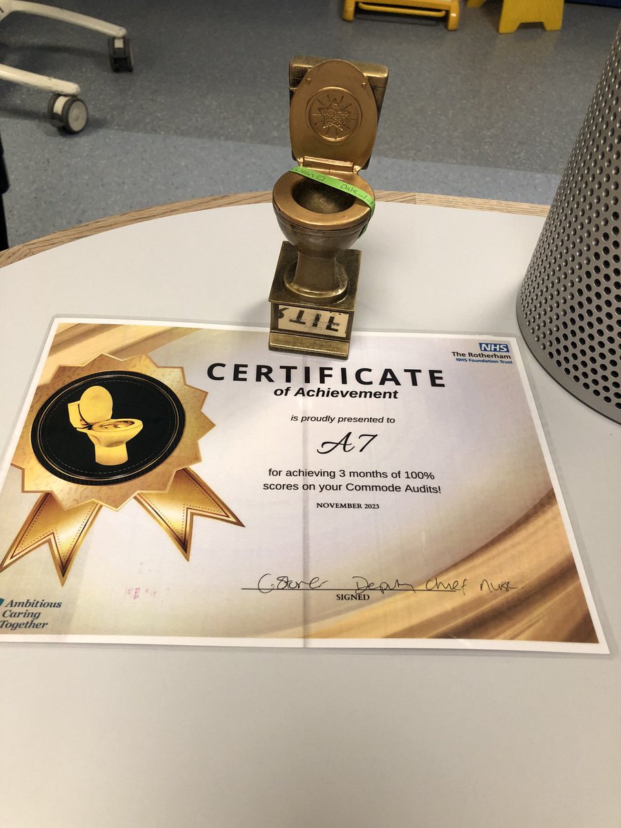Come on team medicine - 6 certificates given out today and only 1 in medicine - well done ward A7