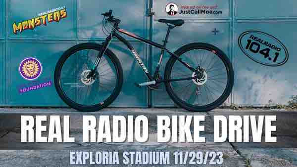 Today’s the day and we’re out here bright and early at Exploria Stadium! We’re here until 11 so come on by and bring a bike!