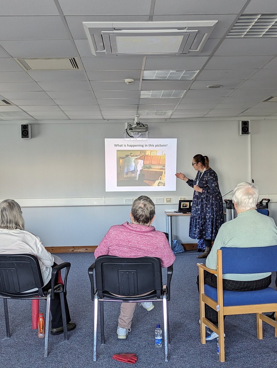 hazelcooney's tweet photo. Thanks to our brilliant #RFIT Occupational Therapist for delivering an educational session on mechanical falls prevention &amp; making your home #agefriendly to our Falls Prevention Exercise Group delivered by #primarycare, #ICPOP &amp; #RFIT physiotherapists. 
#myfutureolderself https://t.co/yMIBe2Pmwn