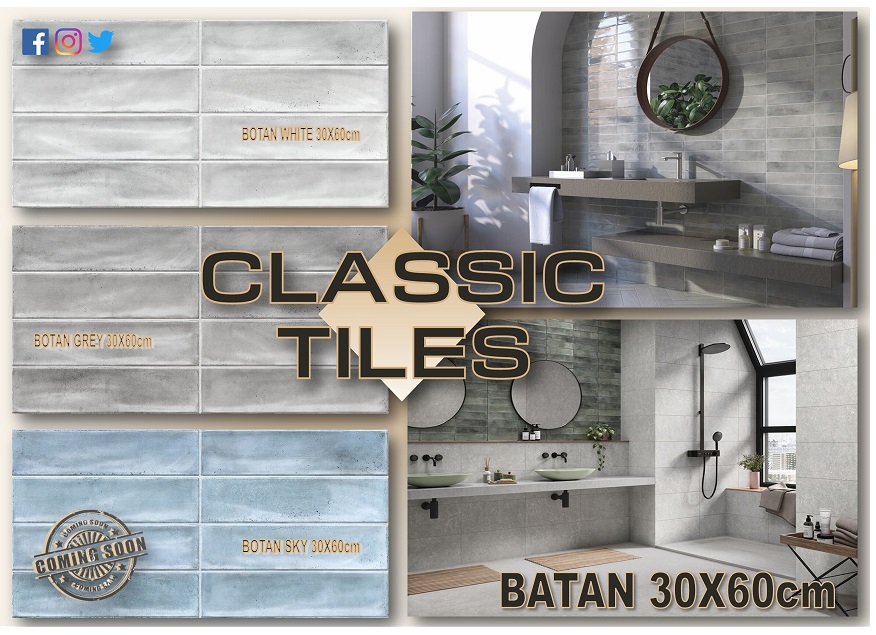 1ClassicTiles's tweet photo. BOTAN WHITE - GREY - SKY 30x60cm Coming Soon to Classic Tiles
#loveyourhome #discoveryourstyle #tilewithstyle
📷Full list of Tiles and Prices = https://t.co/tEfUjyBIcP📷 https://t.co/08Jns4bulc