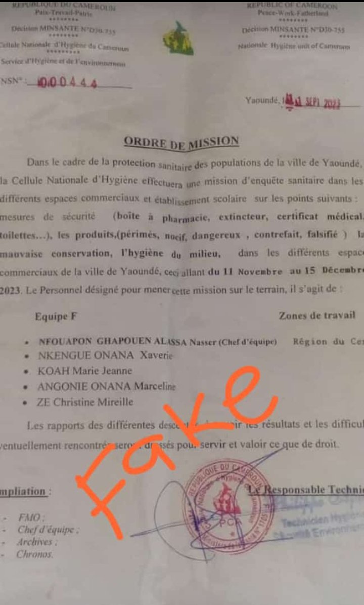 ❌🚫 FAKE 🚫❌

❌🚫 FAKE 🚫❌

Let Us Be Careful...💡💡

Soyons Vigilants...💡💡