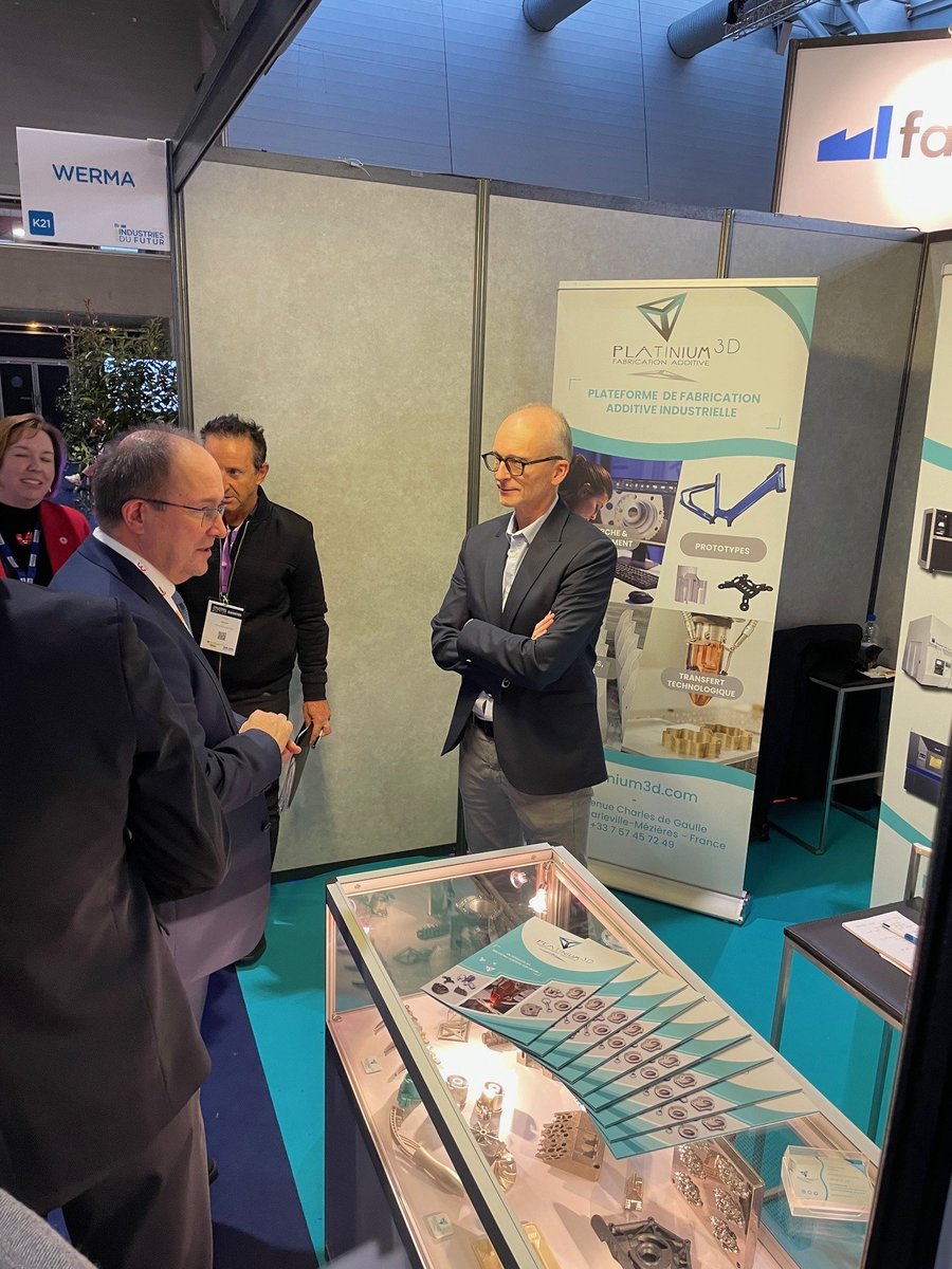 3dPlatinium's tweet image. Merci @claudesturni et à la délégation présente pour votre passage sur le stand de @3dPlatinium au salon @industriefutur
Bel échange sur les capacités de PLATINIUM 3D à accompagner les industriels et sur les interactions avec la Région Grand Est
#impression3d #fabricationadditive