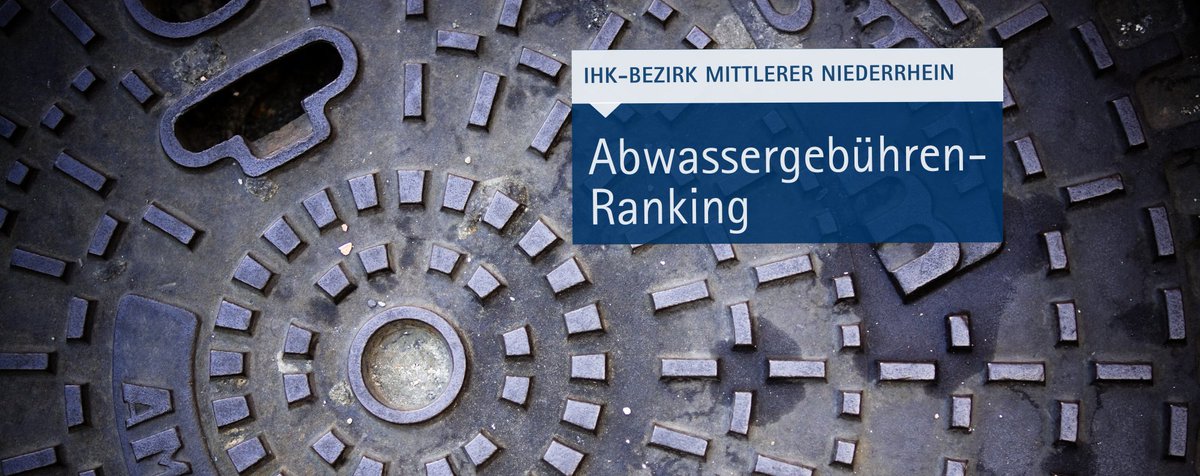 IW Consult hat für uns ein #Abwassergebühren-Ranking erarbeitet. Die Ergebnisse sind erstaunlich. IHK-Hauptgeschäftsführer <a href="/SteinmetzJurgen/">Jürgen Steinmetz</a>: „Ziel ist es, die Diskussion um die Abwassergebühren mit objektiven Daten zu versachlichen.“ Zum #Ranking 👉 mittlerer-niederrhein.ihk.de/de/wirtschafts…