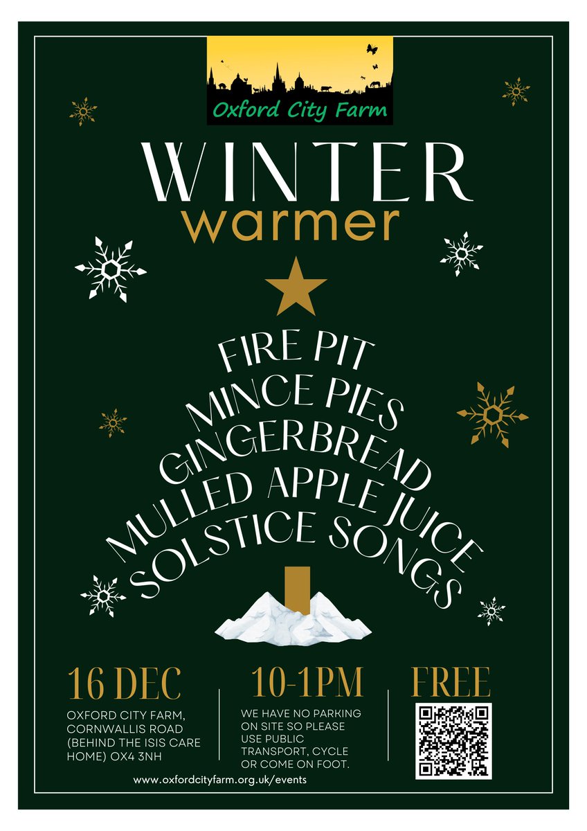 Save the date! It's our annual Winter Warmer here at the farm on Saturday 16th December. Come and join us for a mince pie and a singalong!