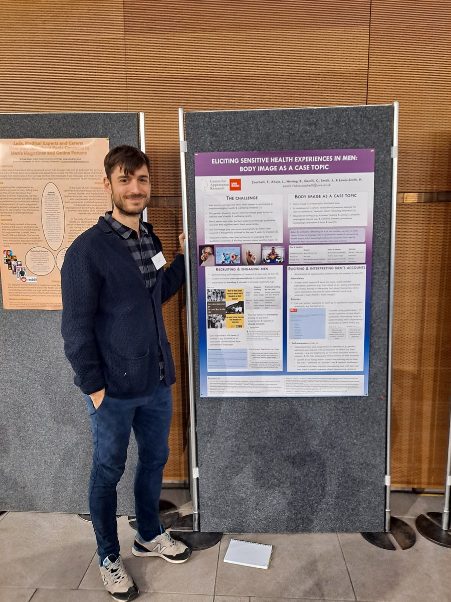 Appearance Research (@car_uwe) on Twitter photo As #MensHealthAwarenessMonth comes to an end, CAR’s <a href="/Fabio_of_CAR/">Dr Fabio Zucchelli</a> presented a poster at <a href="/MBCoalition/">Men & Boys Coalition</a> on how researchers can engage #men in sensitive #HealthResearch. #BodyImage is a growing #HealthConcern for men that we need to better understand! As #MensHealthAwarenessMonth comes to an end, CAR’s <a href="/Fabio_of_CAR/">Dr Fabio Zucchelli</a> presented a poster at <a href="/MBCoalition/">Men & Boys Coalition</a> on how researchers can engage #men in sensitive #HealthResearch. #BodyImage is a growing #HealthConcern for men that we need to better understand!