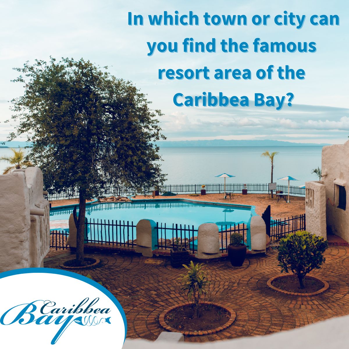 In which town or city can you find the famous resort area of the Caribbea Bay?​

#CaribbeaBay #ExperienceExploreEnjoy #ProudlyAfricanSun