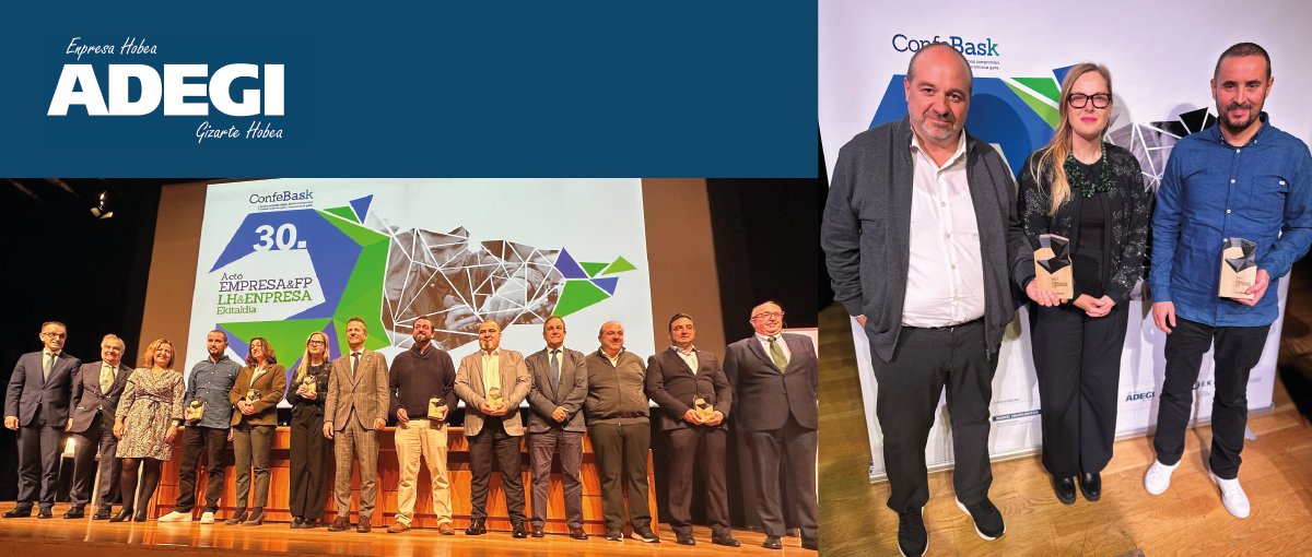 ADEGI's tweet photo. ๐ตHoy se han entregado los Premios a Empresas e Instructores que colaboran con la Formaciรณn Profesional.
๐ตPor parte de Gipuzkoa hemos premiado la labor de la empresaย #Lacor ย y como instructor hemos entregado el reconocimiento aย #AlbertoAngurelย deย @ameztoi_anaiak https://t.co/ndqXKgo3nj