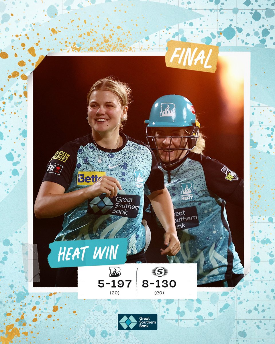 HeatBBL's tweet photo. See you on Saturday @StrikersBBL 🏆 #HEATWIN https://t.co/V0BZ3Nai0x