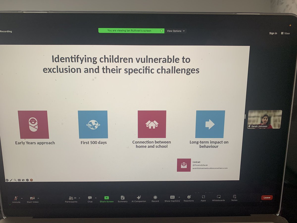 mindworkmatters's tweet photo. Great to hear from @PhoenixEdSarah Exploring interventions for vulnerable students at The EDUK Suspensions and Exclusions Conference 2023 #exclusionsconference @EDUK_Joanna https://t.co/ifnCaTAsTz