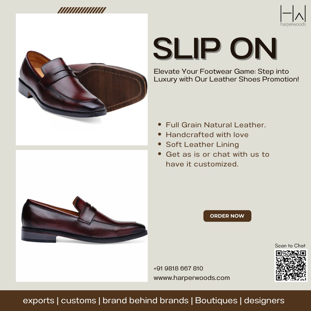 Step into Style: The Versatility of Slip-Ons. Effortless Elegance: Slip-On Shoes for Every Occasion ... #SlipOnShoes
#ComfortFootwear
#ClassicStyle
#LuxuryShoes
.
.
harperwoods.com
.
.
For Queries Please connect
9818 667 810
