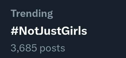 Ren161016's tweet photo. #NotJustGirls still trending #ICabFixHim #SaveShadowAndBone #SixofCrowsSpinoff https://t.co/Zb53hOVnny