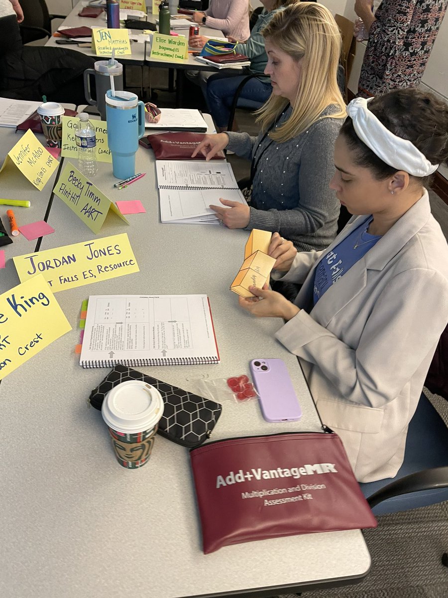 What a fun day <a href="/LynneBursch/">Lynne Bursch</a> and I had in AVMR Course 2 day 1 with some amazing math leaders! #AVMR #fcpsmathematics