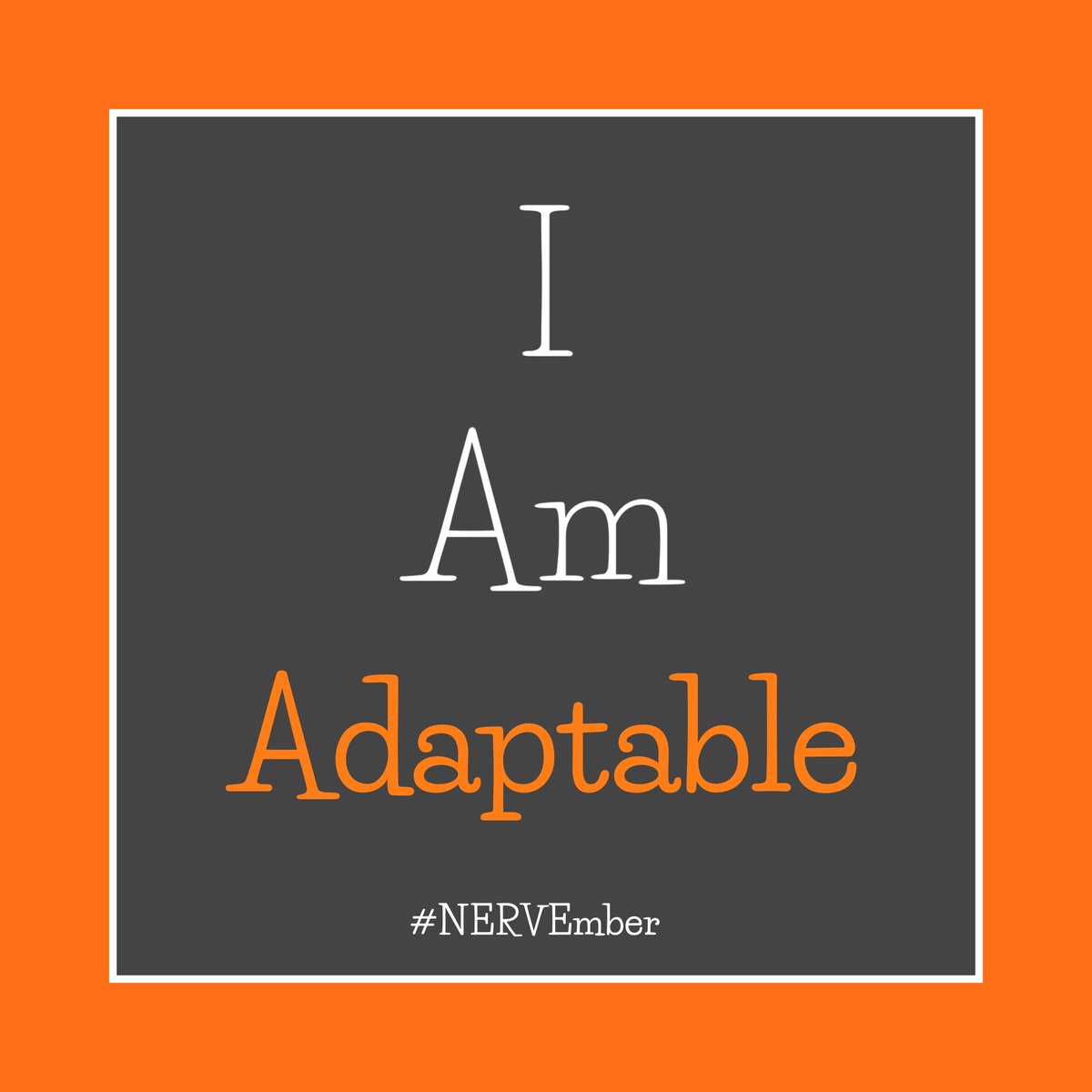 Today's I Am since @BarbyIngle ask... #NERVEmber #NERVEmberAwareness #GoOrange #IPainFoundation #ZeeStrong