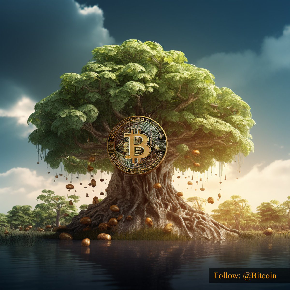 Bitcoin's tweet photo. #Bitcoin is building its legacy with strong roots in the world of finance. A decentralized revolution grounded in strength and resilience. 💪🌲💰 https://t.co/8qOIj0yf5X