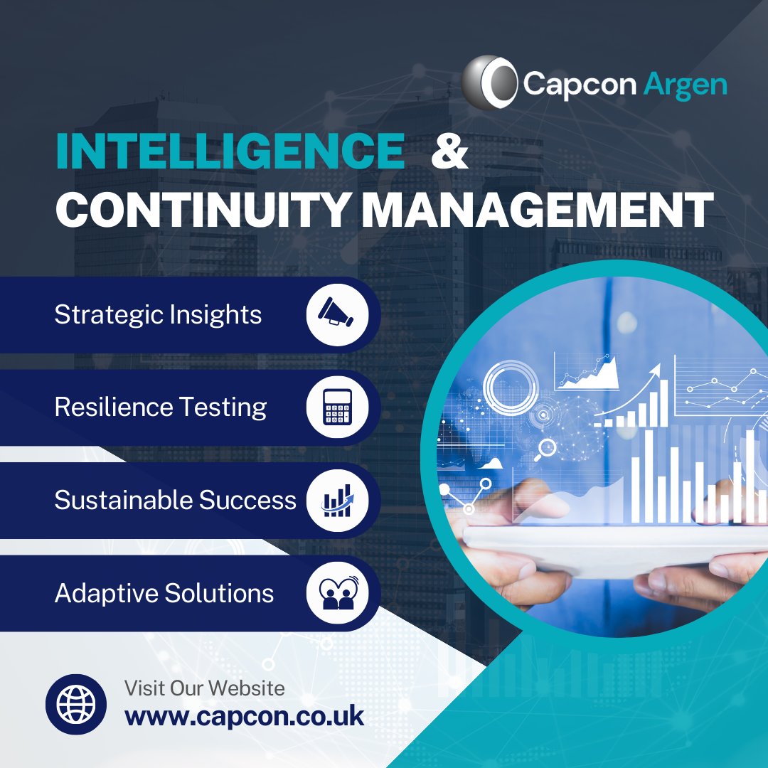 Navigate Business Challenges with Capcon Argen's Intelligence & Continuity Management. Gain critical insights and test your resilience to thrive in any scenario. We provide the strategies for sustainable success.
#Business #Intelligence #ResilienceTesting #CapconArgen