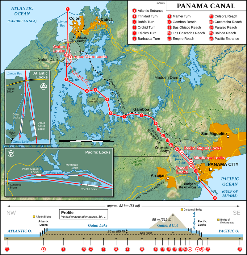 AllOverTheMapYT's tweet image. 🚢 Panama Canal, a vital trade route, faces bottleneck issues amid drought. Stolt-Nielsen reroutes, charging more for timely deliveries. Canal limits daily ships; reliability concerns lead to alternative routes. Experts eye improvement in 2024 
#PanamaCanal #TradeIssues