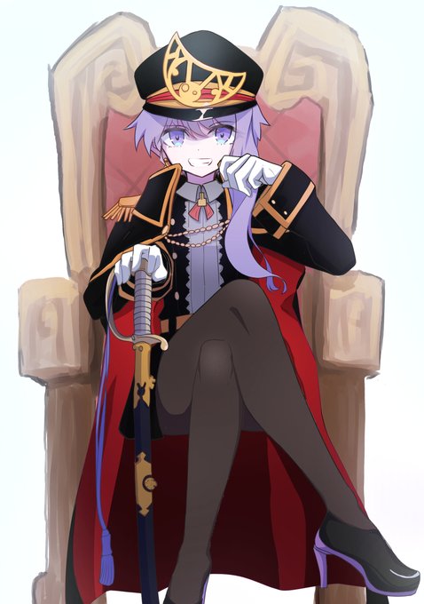 「crossed legs throne」 illustration images(Latest)